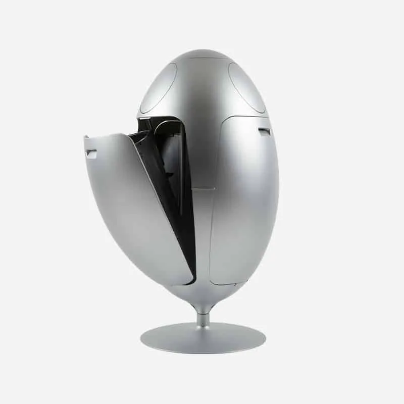 Soldidesign Ovetto metal aluminium opaque - Recycling bin dust-bag