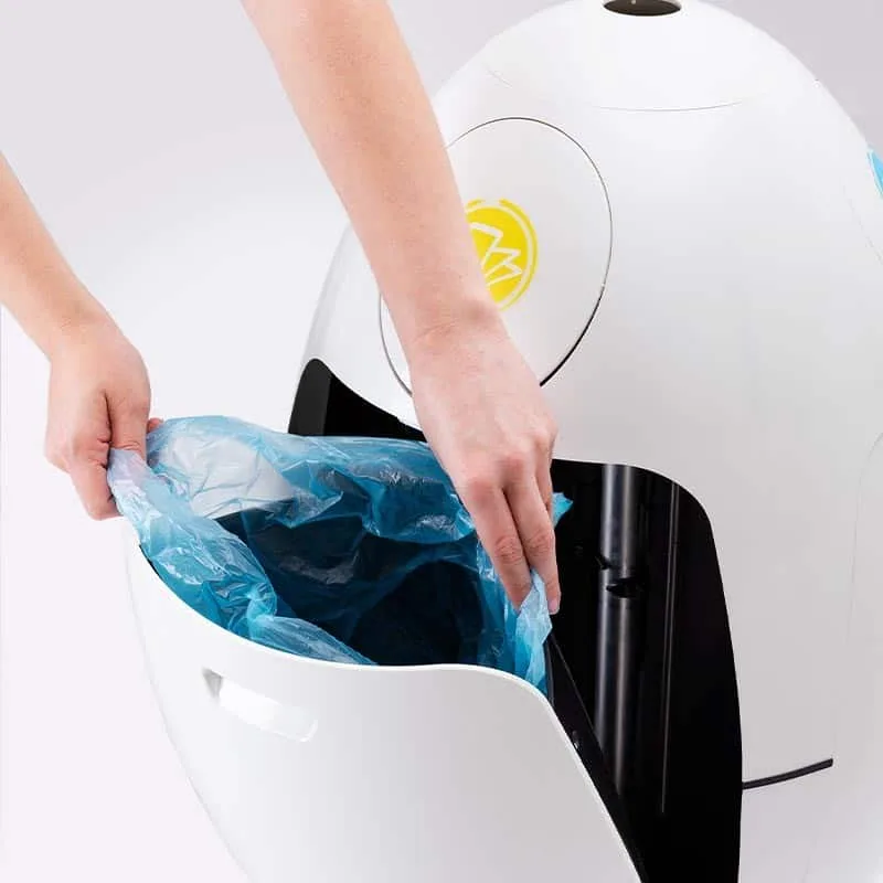 Soldidesign Ovetto metal aluminium opaque - Recycling bin dust-bag