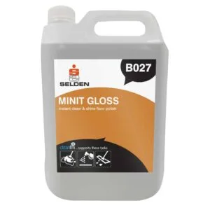 סלדן B027 Minit Gloss מיידי נקי וברק פוליש לרצפה 5 ליטר