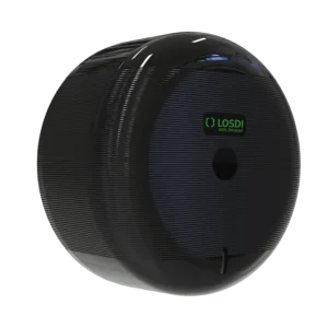 מתקן נייר טואלט Centerfeed שחור 100% פלסטיק ממוחזר ECO-LUXE