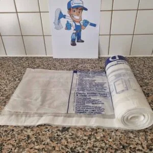 שקיות מיחזור פלסטיק לבנות (שקיות PMD)